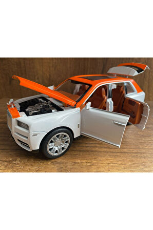 ROLLS ROYCE CULLİNAN DİECAST ARABA KOLEKSİYON MODEL İKİ RENKLİ ROLLS ROYCE ARABA SESLİ IŞIKLI