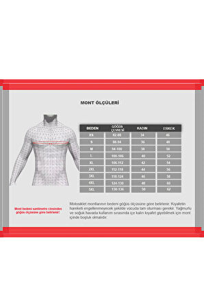 Motosiklet Element Kadın Mont Siyah Kırmızı 36 Beden