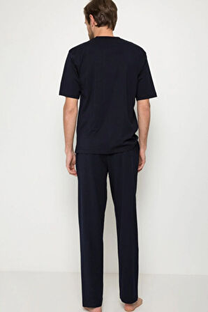 %100 Pamuk Çeyizlik Kutulu Erkek 3'lü Pijama Takım