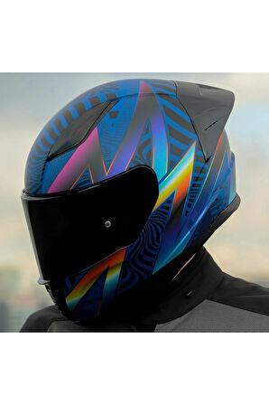 RAPID 2 RACE OPTIK FULLFACE MOTOSİKLET KASKI SİYAH VİZÖRLÜ