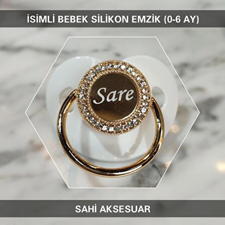 Sahi Aksesuar İsimli Bebek Emzik Zinciri ve Bebek Silikon Emzik