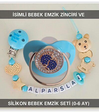 Sahi Aksesuar İsimli Emzik Zinciri ve Silikon Emzik Seti BEZYI378