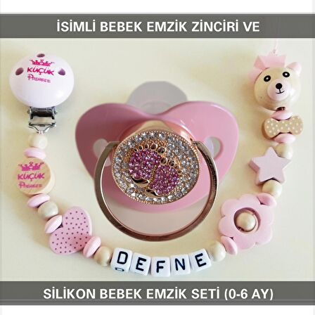 Sahi Aksesuar İsimli Emzik Zinciri ve Silikon Emzik Seti BEZYI387
