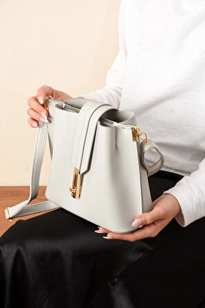 Kadın 3 Bölmeli Elden Tutmalı Omuzdan Asmalı Kaliteli Çanta