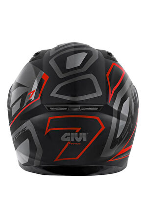 GİVİ KASK 50.7 PROTON MAT TITANIUM-KIRMIZI