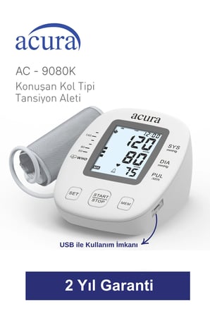 9080k Türkçe Konuşan Tam Otomatik Üst Koldan Tansiyon Aleti Çanta Hediyeli (yeni Kasa)