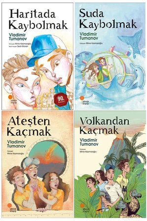 Vladimir Tumanov Gizemli Haritalar Serisi 4 Kitap Set / Volkandan Kaçmak - Haritada Kaybolmak