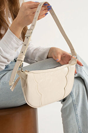 Omuz çantası  baget zımbalı çanta