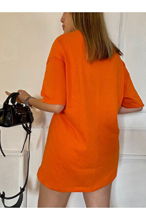 Unısex Düz Renk Basic Oversize Pamuklu Örme Kısa Kollu Bol Kalıp Tshirt