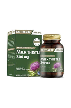 Nutraxin Milk Thistle 200 Mg 60 Tablet