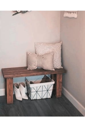 DizyWood Masif Ahşap Bank Bench – Dekoratif Oturma Bankı