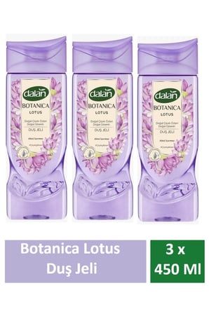 Duş Jeli Botanica Lotus 450 Ml x 3 Adet