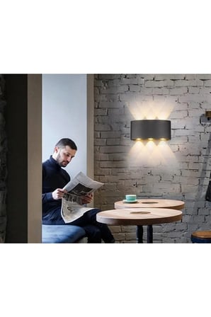 Tablo Duvar Tv Ünitesi Salon Aydınlatma Çift Yön Sarı Işık Kaliteli Aplik 3200K