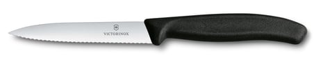Victorinox 6.7733 10cm Siyah Tırtıklı Soyma Bıçağı
