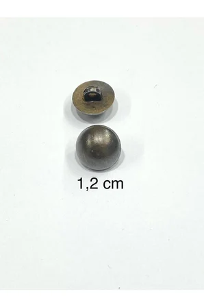 Bluz Gömlek Düğmesi / Metalize Plastik Antik / 10 lu Set/ 1,2 cm