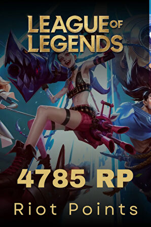 League Of Legends 4785 Rp Riot Points