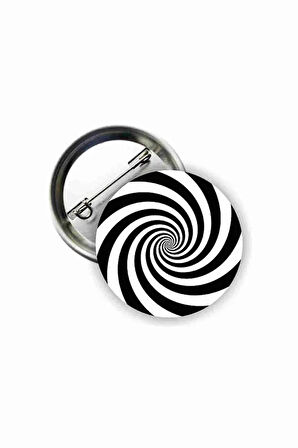 Spiral Y2K Grunge Style Buton Rozet