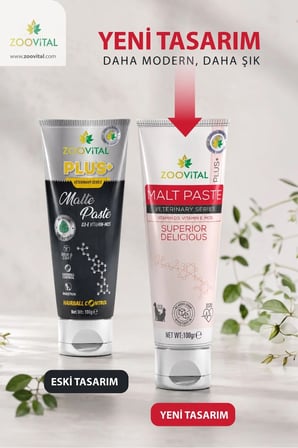 Plus Malte Paste 100 gr Tüy Yumağı Önleyici Vitamin D3 E Vitamini İçeren Malt Macun