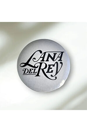 Lana Del Rey Buton Rozet - Degrade Gri