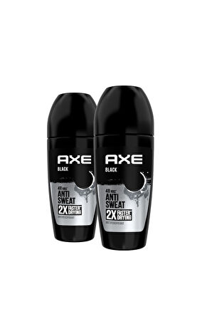 Erkek Roll On Deodorant Black 48 Saat Etkileyici Koku 50 ml X2