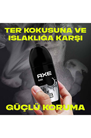 Erkek Roll On Deodorant Black 48 Saat Etkileyici Koku 50 ml X2