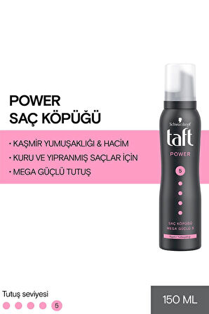 Power Kaşmir Saç Köpüğü 150ml - 2'li Set