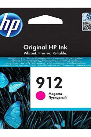 Hp 912 Magenta Kırmızı Kartuş 3YL78A