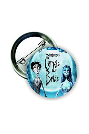 Corpse Bride Buton Rozet