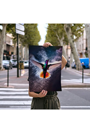 Çerçevesiz Poster Sinek Kuşu "coco"