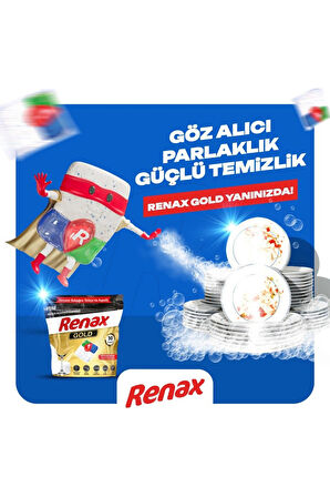 Renax Gold Bulaşık Makinesi Kapsülü Hepsi Bir Arada 30 Lu X 2 Adet