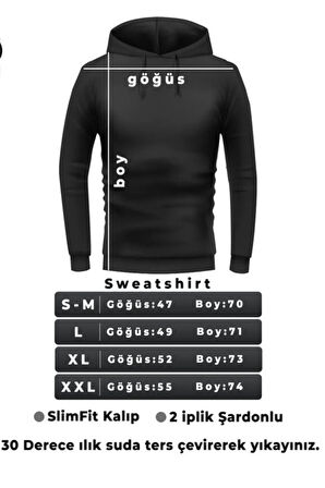 NO FEAR EJDERHA BASKLI KAPİŞONLU SWEAT