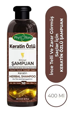 Keratin Özlü Bitkisel Şampuanı 400 ml