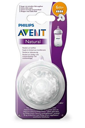 Avent Natural Biberon Emziği +6 Ay 2li