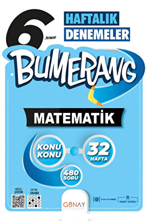 Bumerang 32 Haftalık Matematik Denemeleri 6. Sınıf