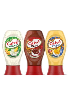 Calve Sos Çeşitleri Ranch Sos 245 G Barbekü Sos 290 G Cheddar Sos 240 G