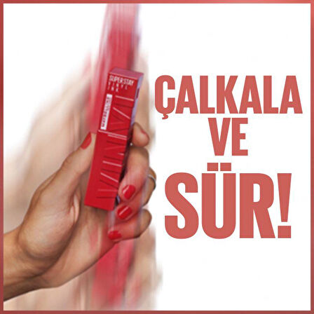 Maybelline New York Super Stay Vinyl Ink Likit Parlak Ruj -130 Extra