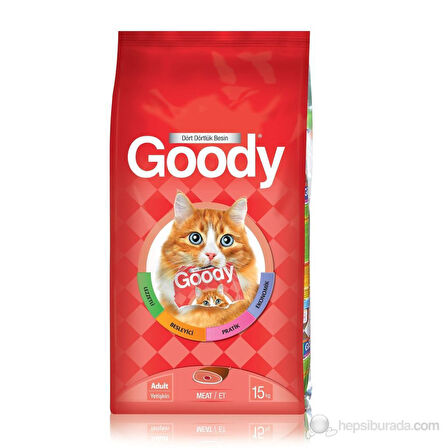 Goody Etli Yetişkin Kedi Maması 15 Kg