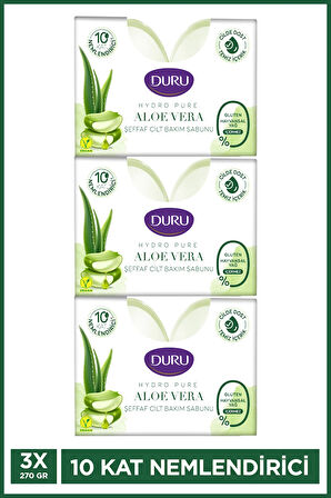 Hydro Pure Aloevera 6 Adet Sabun 3x270 gr Duş Lifi Ile Birlikte