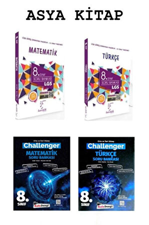 8.Sınıf Karekök Matematik+ Türkçe + Kafa Dengi Challenger Matematik+ Türkçe Soru Bankası Seti