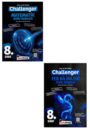 Matematik + 8. Sınıf Lgs Fen Bilimleri Challenger Soru Bankası Seti