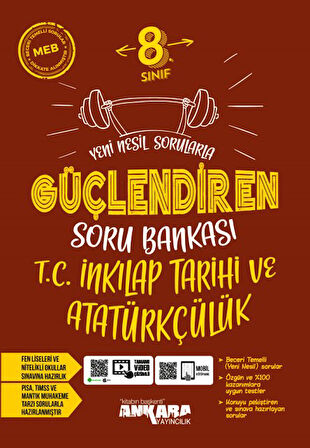 8. Sınıf LGS T.C. İnkılap Tarihi ve Atatürkçülük Güçlendiren Soru Bankası 