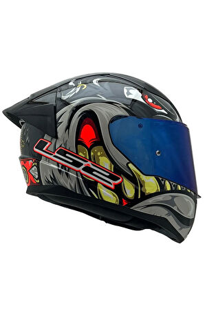 RAPID 2 SPOX GRİ-KIRMIZI KASK ŞEFFAF KASK CAMI HEDİYELİ