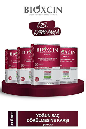 Forte Şampuan 4lü Fırsat Paketi 4 Adet 300 ml Yoğun Dökülme Karşıtı Şampuan