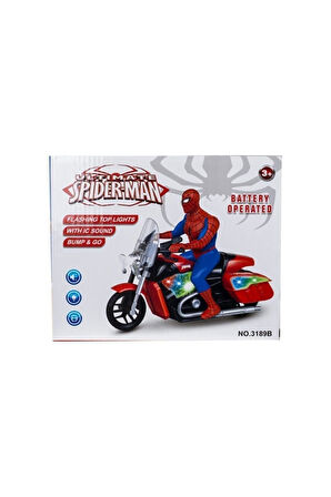Ultimate Spiderman Motosikletli Örümcek Adam Işıklı Sesli Hareketli