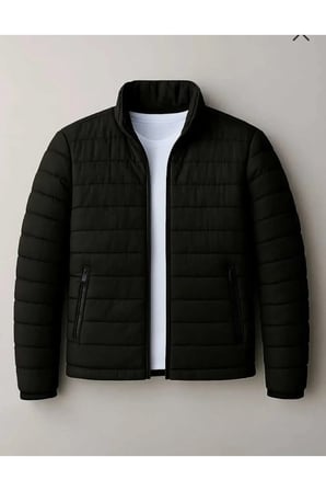 Siyah Şişme Mont