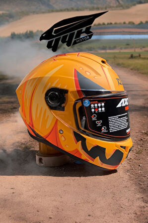 AXXIS Draken S Pumpkın C3 Matt Yellow