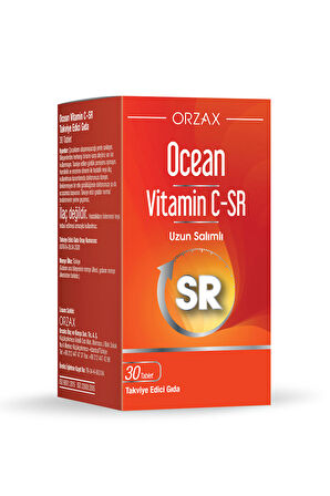 OCEAN VİTAMİN C SR 500MG 30 TABLET