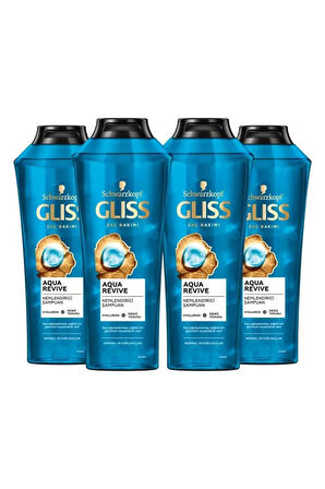 Aqua Revive Hyaluron Ve Deniz Yosunu Içeren Nemlendirici Şampuan 500 ml X 4 Adet