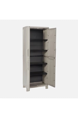 Toomax 4 Raflı Bahçe Dolabı Balkon Dolabı Banyo Dolabı 173x65x37 Cm