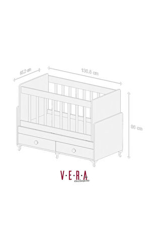 Anne Yanı Sallanır Bebek Beşiği, Gri Uyku Setli, Yataklı, Çekmeceli 60 X 120